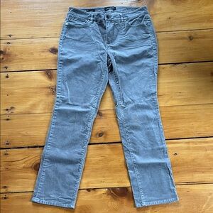 Talbots Flawless Five-Pocket Corduroy, Grey, Women’s Size 8 Petite